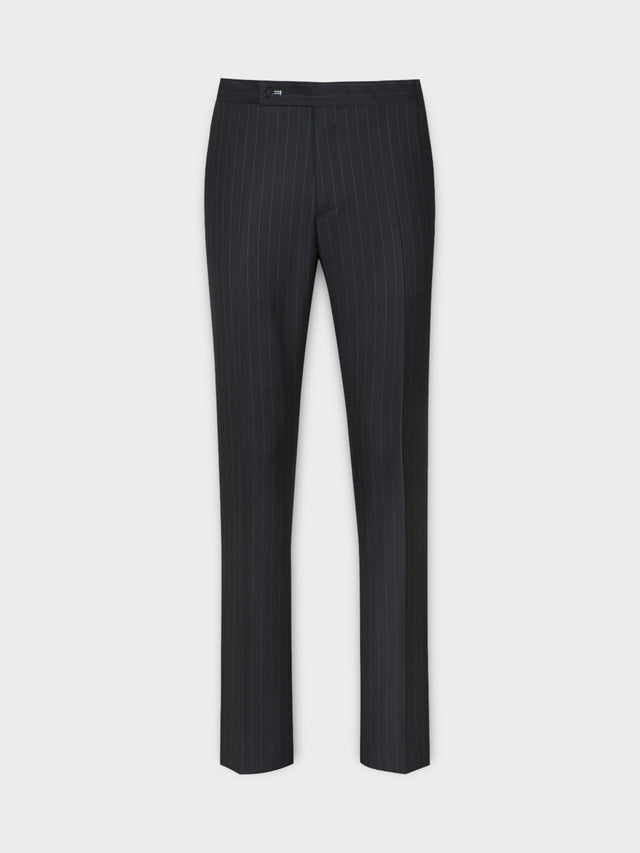 Navy Wide Pinstripe Suit