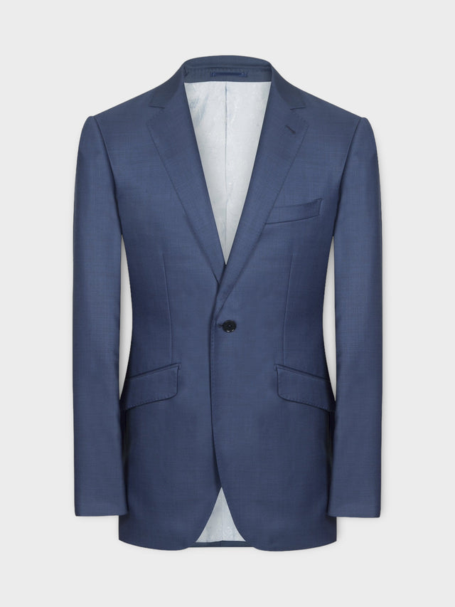 Steel Blue Sharkskin Suit