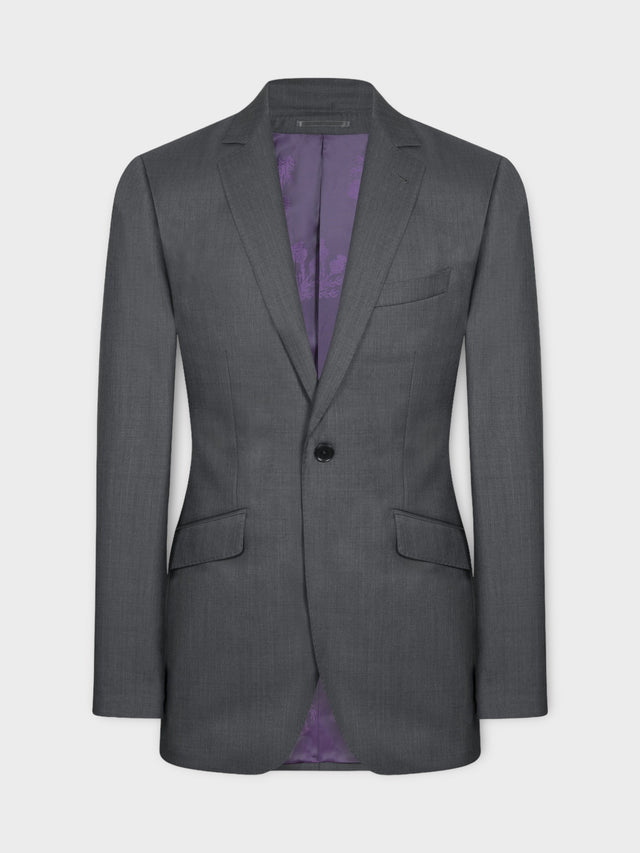 Dark Grey Sharkskin Suit