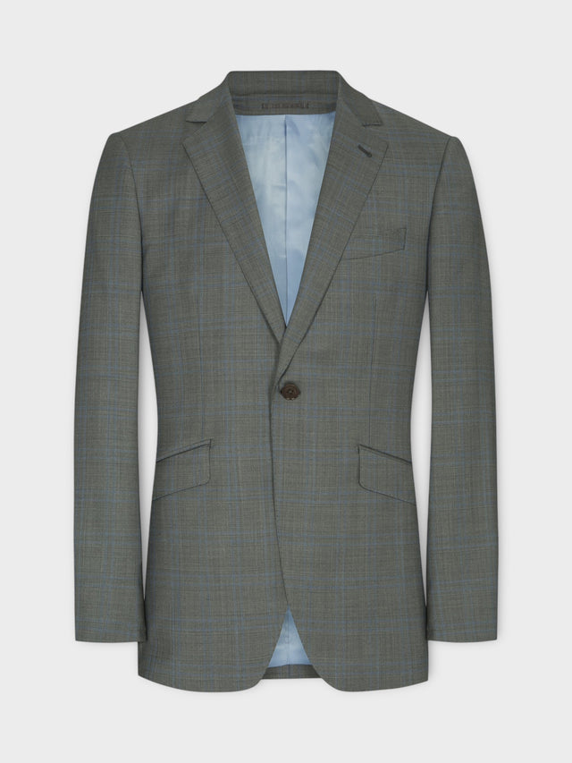 Light Grey Prince of Wales Suit