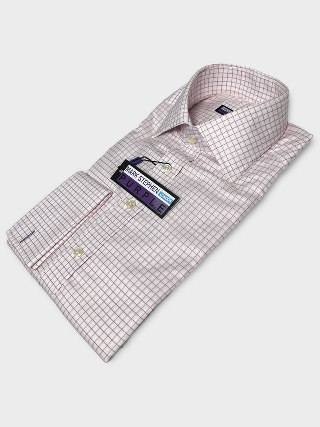 Pink check shirt