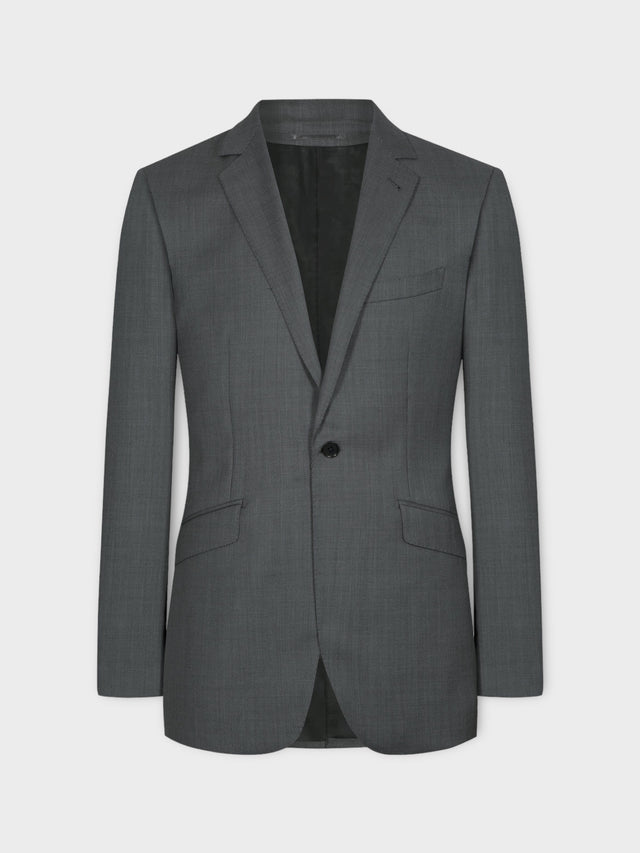 Dark Grey Birds Eye Suit