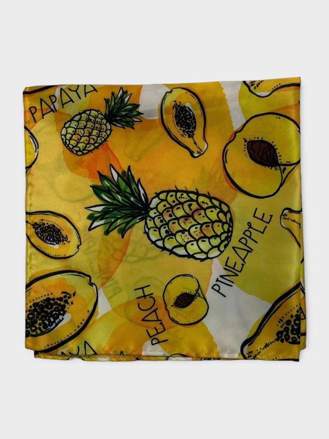 Pineapple Silk Pocket Square