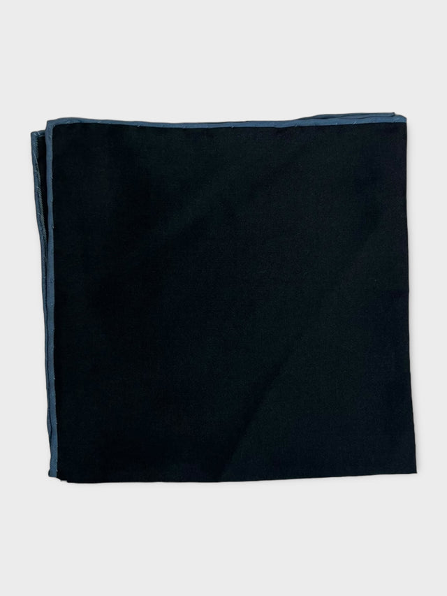 Plain Silk Navy Pocket Square