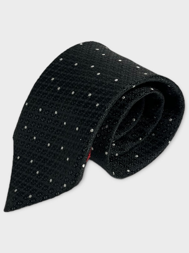 Black grenadine Silk Tie