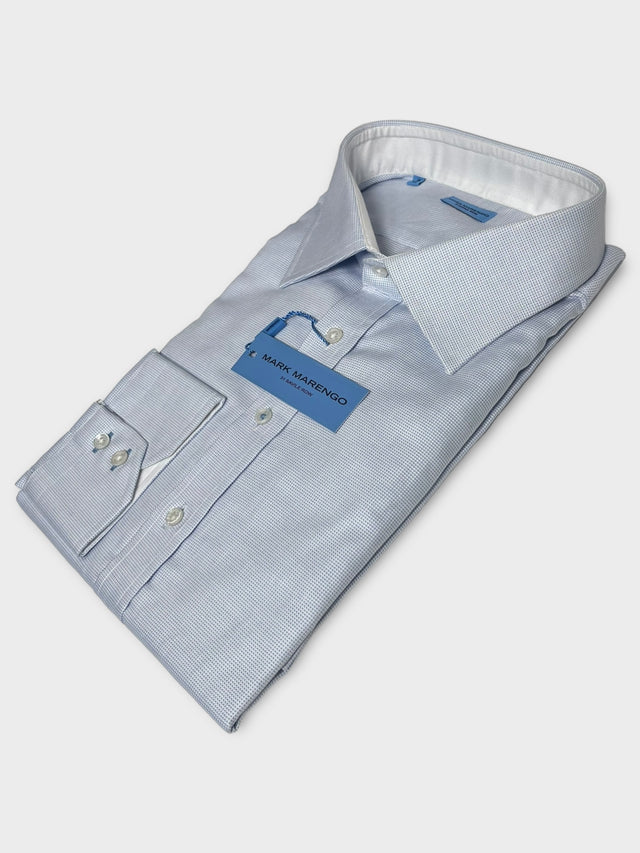 Blue Basket Weave Shirt