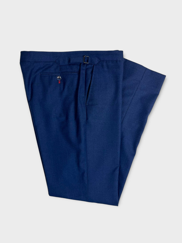 Petrol blue Wool and mohair trouser