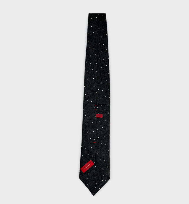 Black grenadine Silk Tie