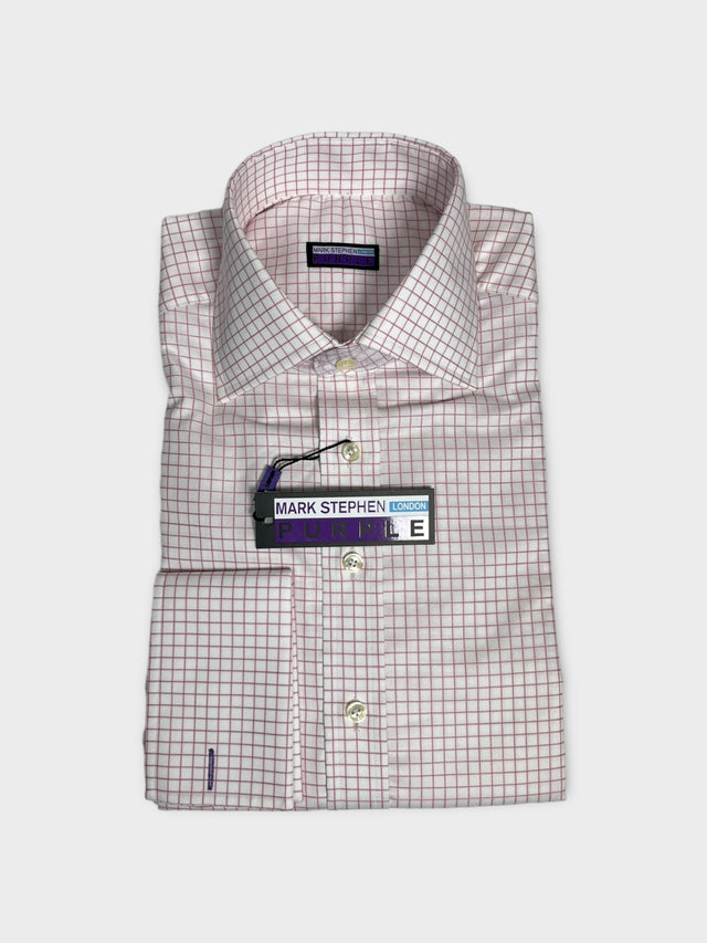 Pink check shirt