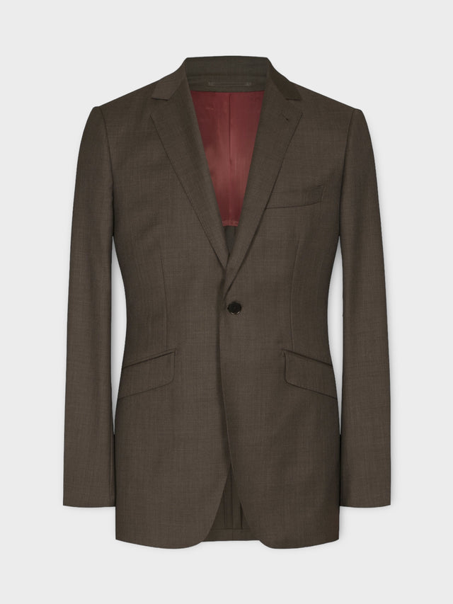 Brown Sharkskin Suit