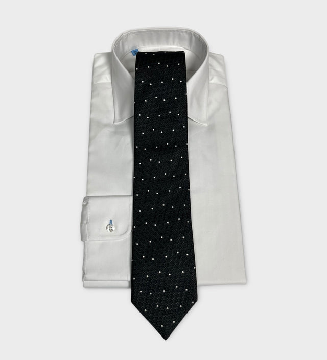 Black grenadine Silk Tie