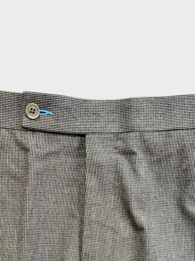 Brown Tweed Brushed Cotton Trousers