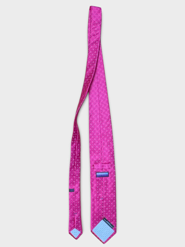 Pink Micro Pattern Silk Tie