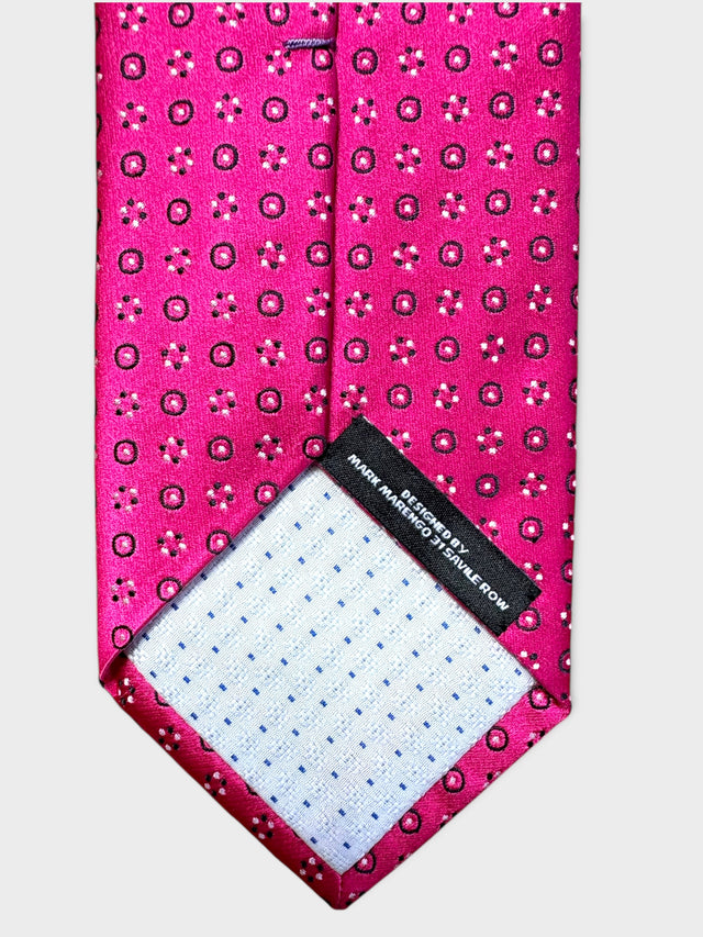 Pink Micro Pattern Silk Tie