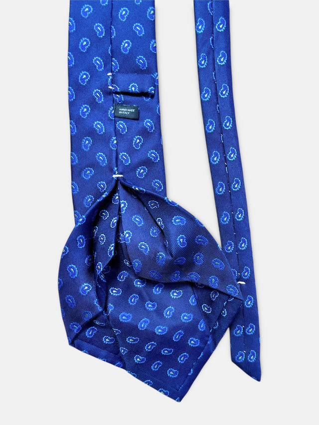 5 Pleated Paisley Silk Tie