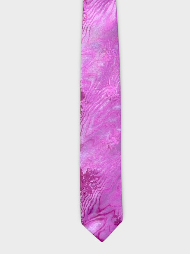 Pink Pattern Silk Tie