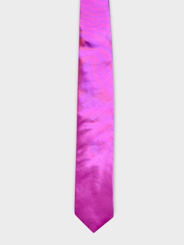 Pink Satin Silk Tie