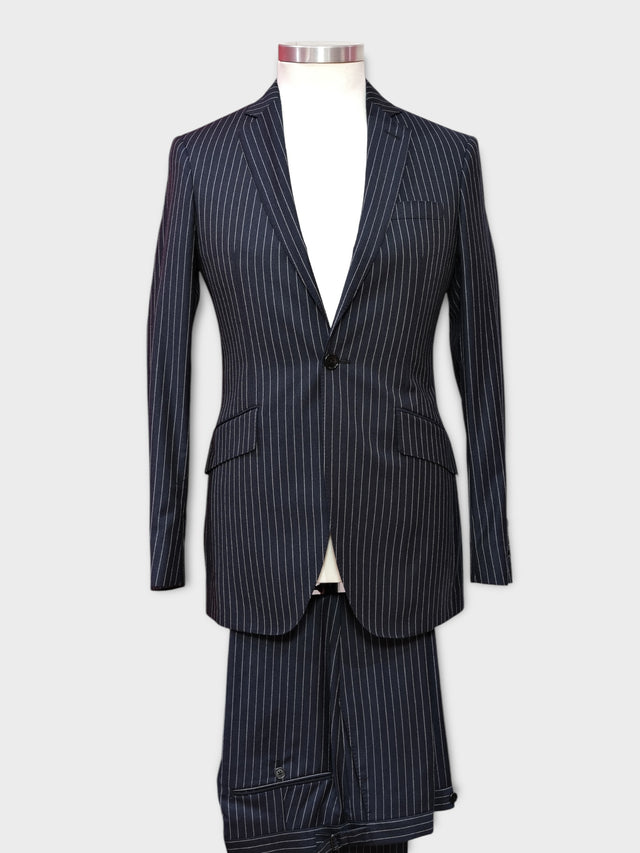 Navy Pinstripe Suit