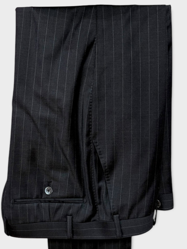 Grey Pin Stripe Suit 2 Pairs Of trousers