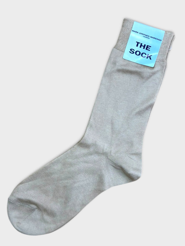 Beige Cotton Socks