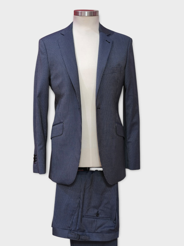 Blue Pinstripe Suit