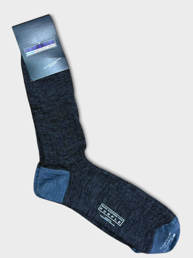 Grey Wool Cotton Socks