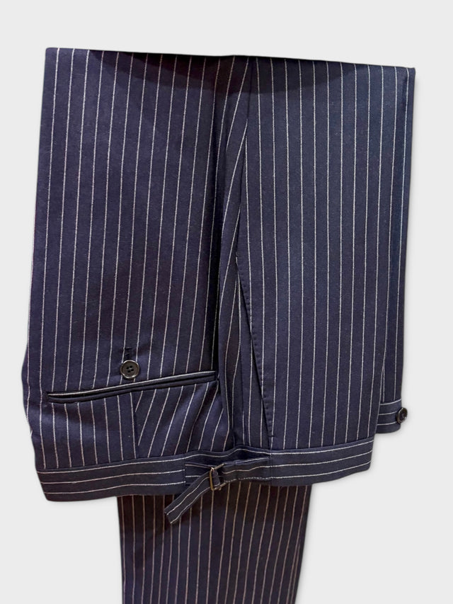 Navy Pinstripe Suit