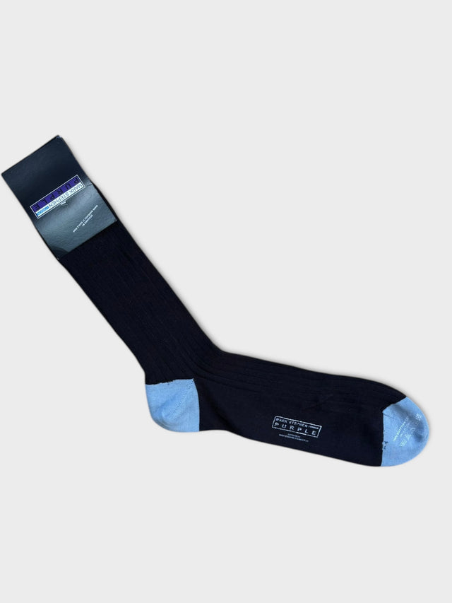 Dark Grey Cotton Socks