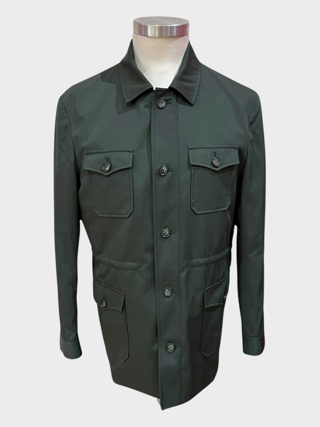 Olive Green Field Jacket Waterproof