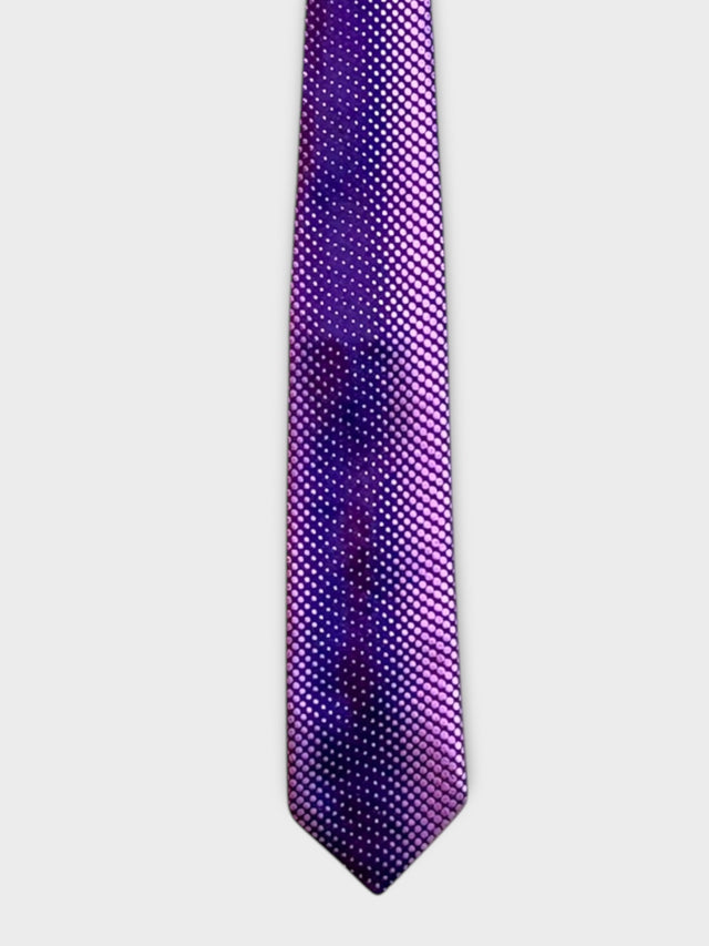 Pink Micro Dot Woven Silk Tie