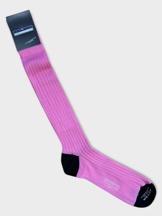 Pink Cotton Long Socks