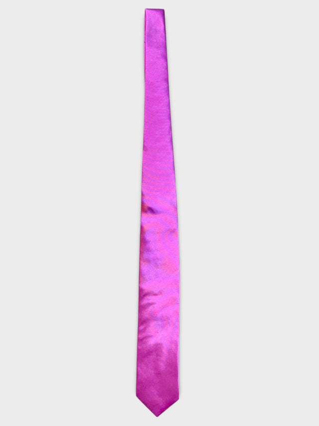 Pink Satin Silk Tie