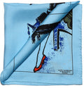 Light Blue Pocket Square - Flapper and Dandy - Mark marengo