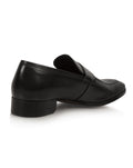 Black Hand-Stitched Penny Loafer-Mark Marengo Savile Row