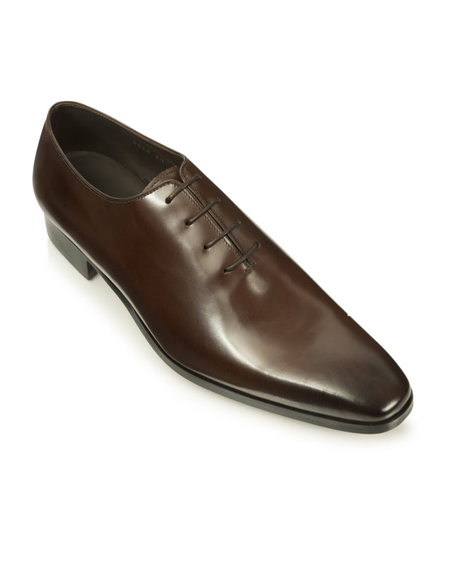 Dark Brown Hand-Stitched Wholecut Shoes