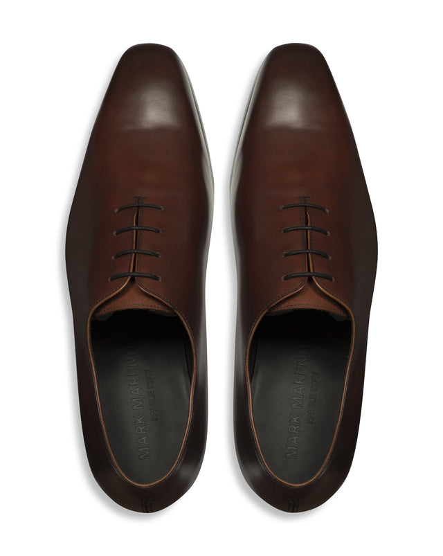 Dark Burgundy Hand-Stitched Wholecut Shoes