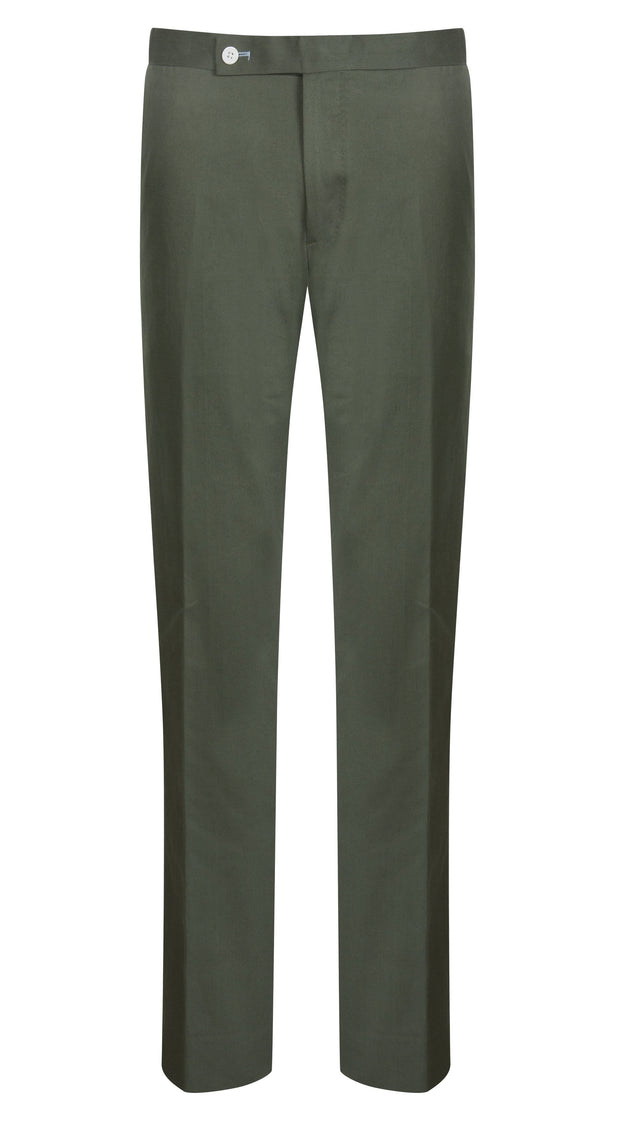 Khaki Cotton Drill Trouser - Mark marengo