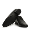 Black Hand-Stitched Wholecut Shoes-Mark Marengo Savile Row