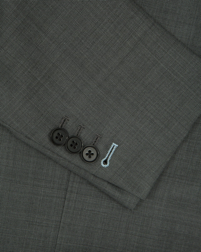 Grey Sharkskin Plain Suit - Mark marengo