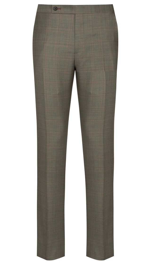 Brown Prince Of Wales Trousers - Mark marengo