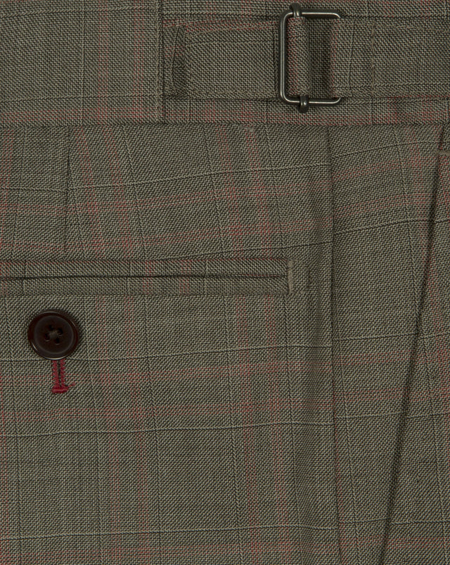 Brown Prince Of Wales Trousers - Mark marengo