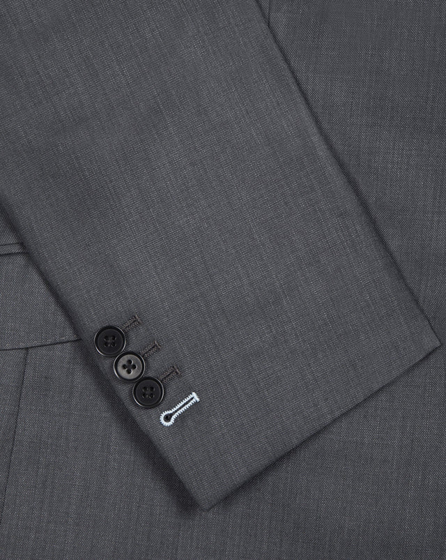 Dark Grey Sharkskin Suit - Mark marengo
