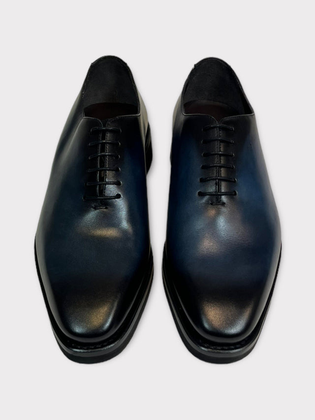 Patina Mid-Blue Whole-cut Shoes