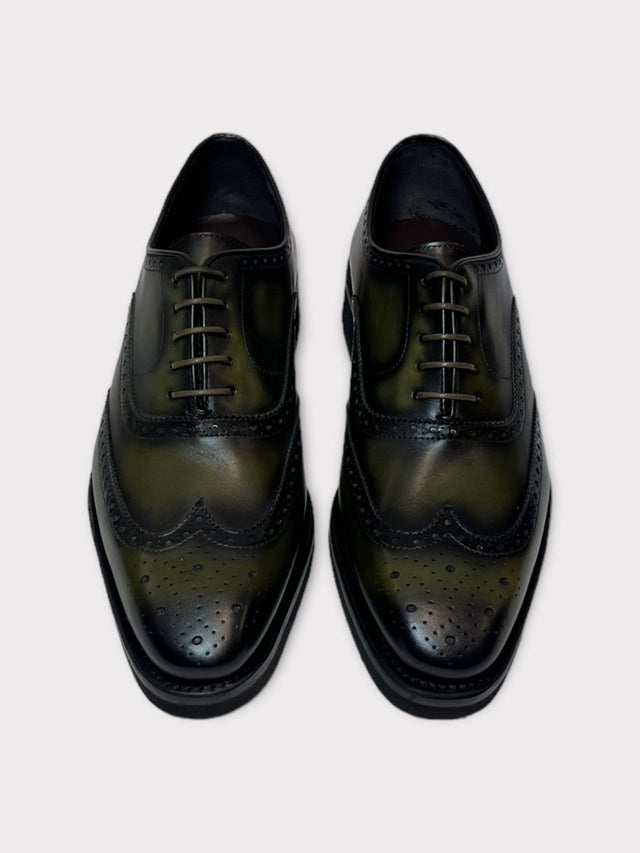 Patina Green Oxford Brogues