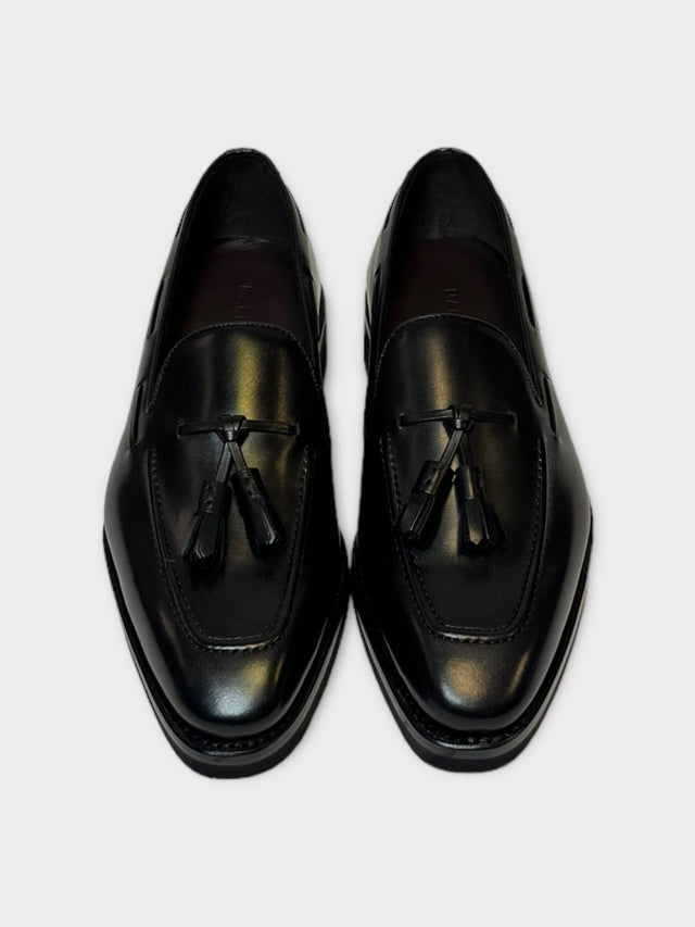 Black Leather Loafers