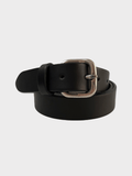 Black Leather Belt-Mark Marengo Savile Row