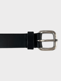 Black Leather Belt-Mark Marengo Savile Row