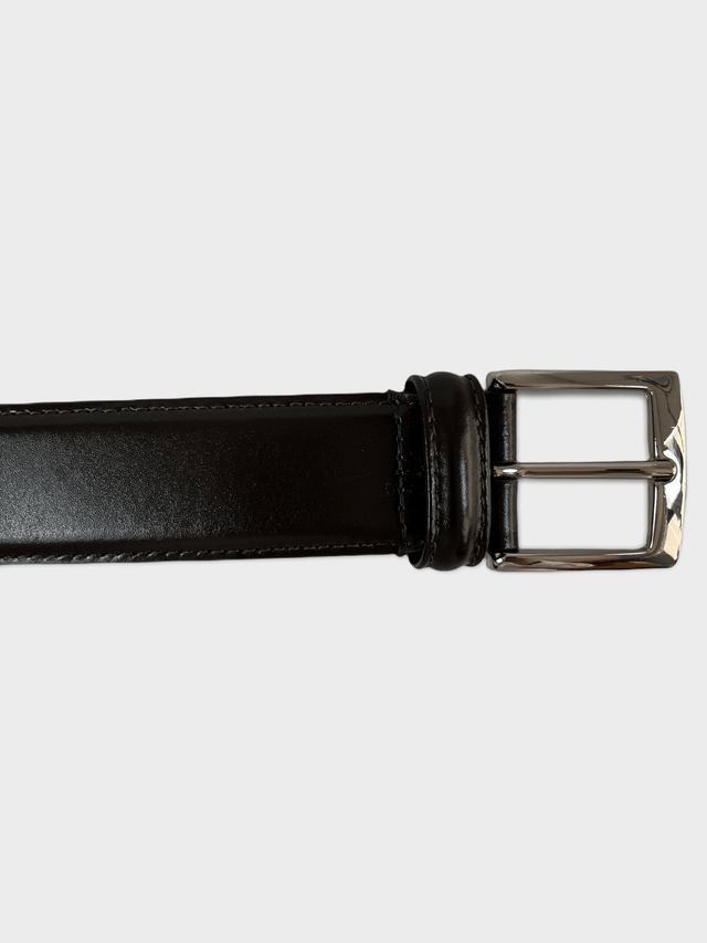 Dark Brown Leather Belt