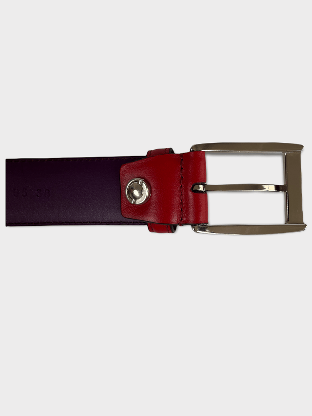 Red Leather Belt M