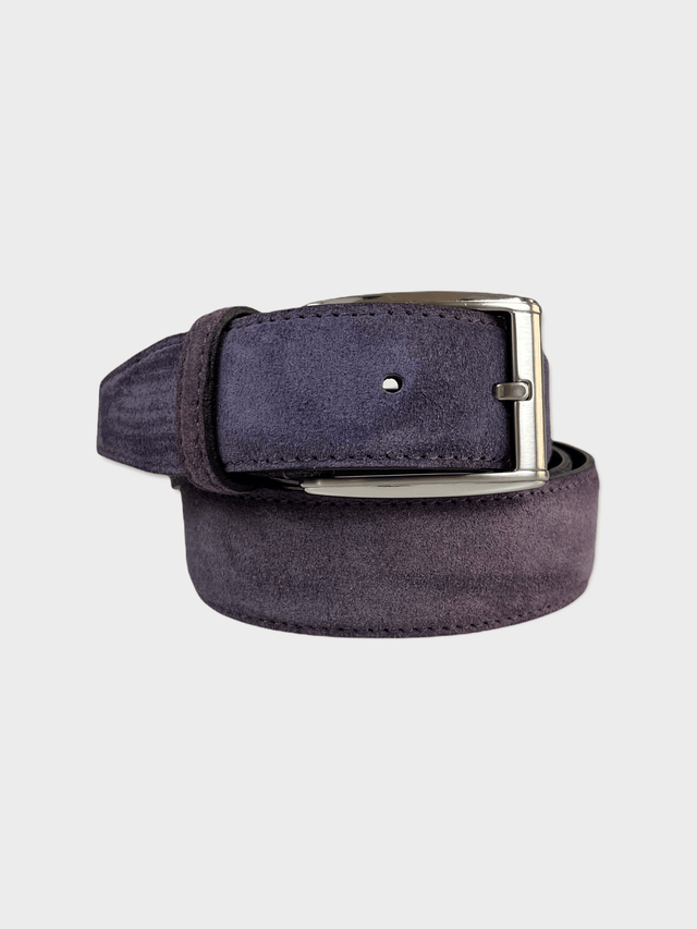 Light Purple Suede Leather Belt